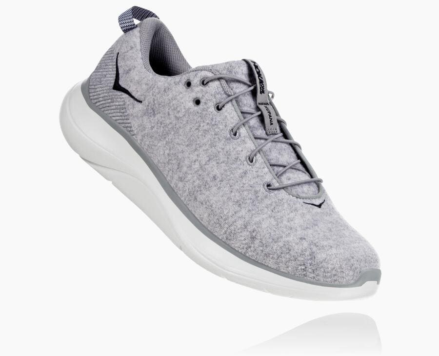 Tenis Hoka One One Hombre Grises - Hupana Flow Wool - REBT42075